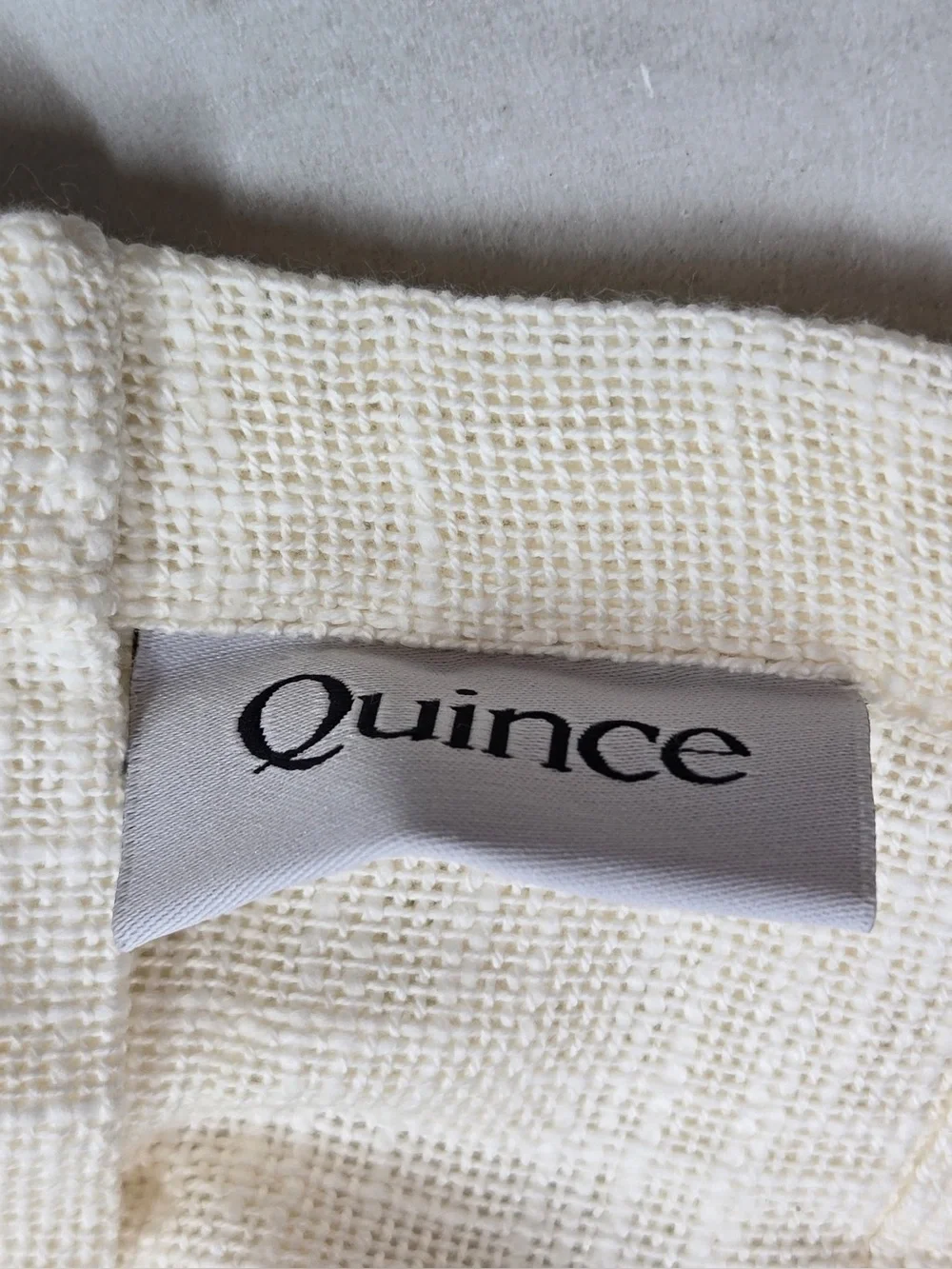 NWT QUINCE Set Of 4 48x84 Cotton Sheer Curtains Ivory 0740